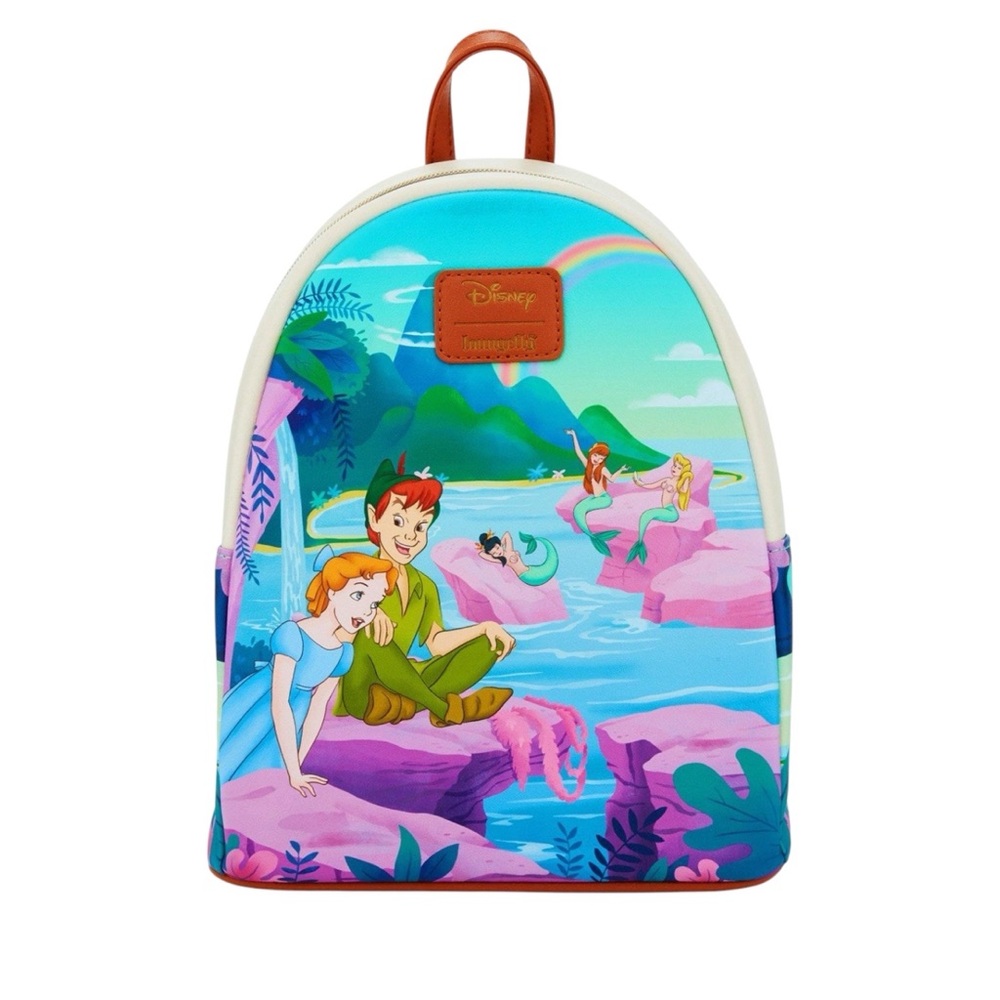 NEW Loungefly Disney Peter Pan Wendy Mermaid Lagoon Mini Backpack